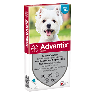 Advantix 100/500 hond 4-10 kg 4 pipetten