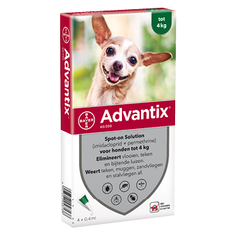 Advantix 40/200 hond 1,5-4 kg 4 pipetten