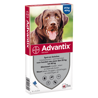 Advantix 400/2000 hond 25-40 kg 4 pipetten