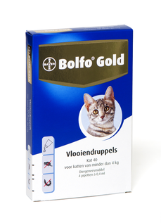 Bolfo Gold 40 kat <4 kg 4 pipetten