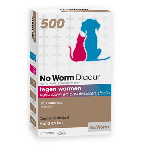 No Worm Diacur 500 mg | 10 tabletten